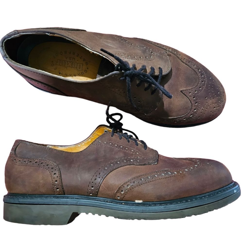 ‎Men's DEXTER American Brogues Waterproof Leather Shoes Size 9.5